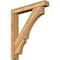 Ekena Millwork Balboa Block Rough Sawn Bracket w/ Offset Brace, Western Red Cedar, 6"W x 38"D x 44"H BKT0604X38X44BOA05RWR - alternate 1